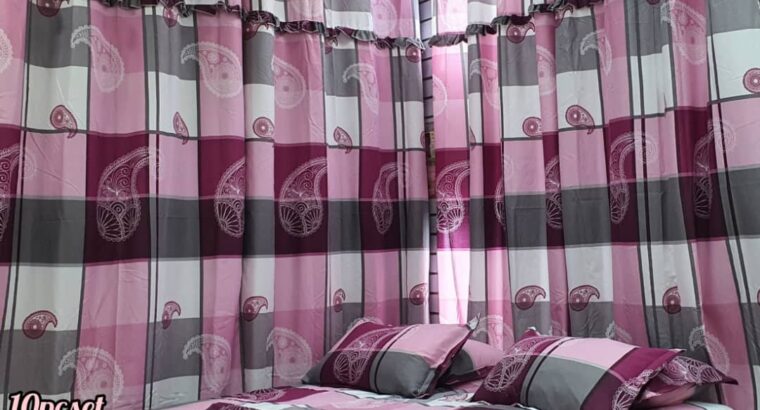 Complet draps et rideaux